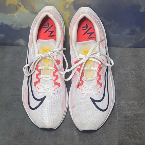 Nike Zoom Fly 5 DM8968-100 Men's White Bright Crimson Running Shoes Size 13 - Picture 15 of 16